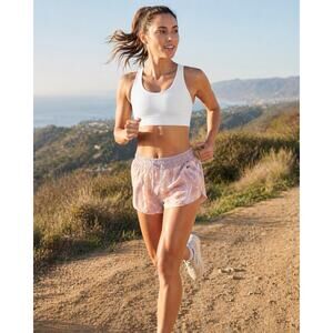 Vuori Pink Marble Athletic Running Shorts